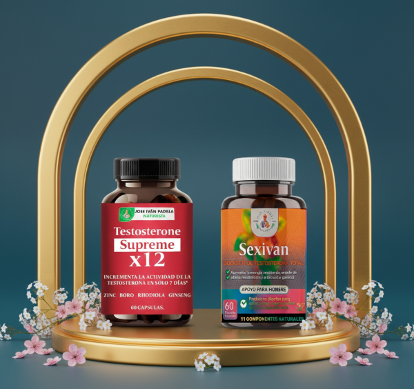 Set Gladiator 🔥: Testosterone Supreme x12 y Sexivan - 100 Promos Limitadas